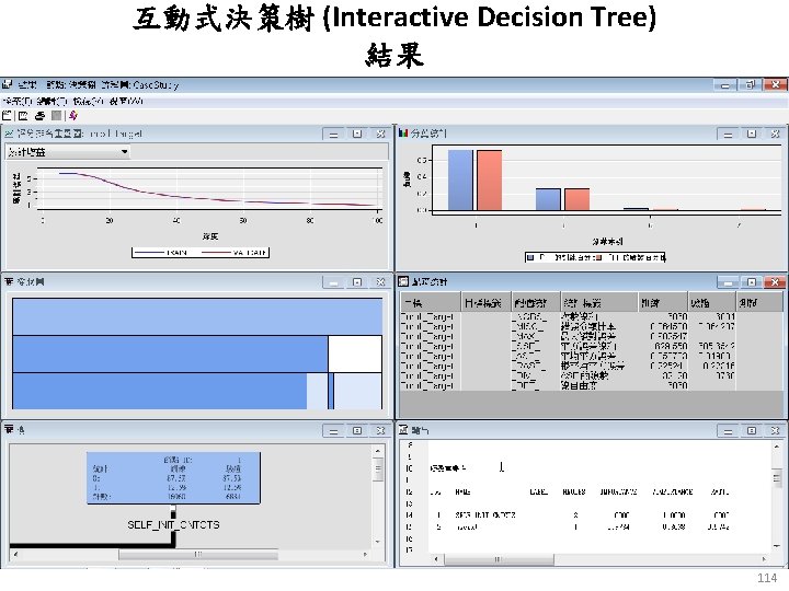 互動式決策樹 (Interactive Decision Tree) 結果 114 