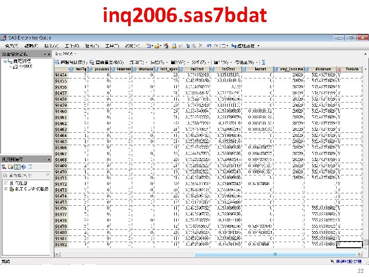 inq 2006. sas 7 bdat 22 