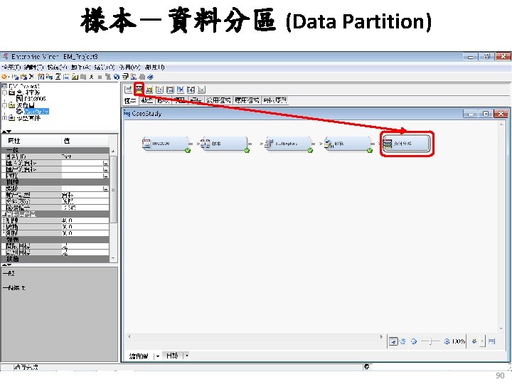 樣本－資料分區 (Data Partition) 90 