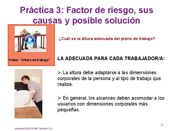 Práctica 3: Factor de riesgo, sus causas y posible solución ¿Cuál es la altura