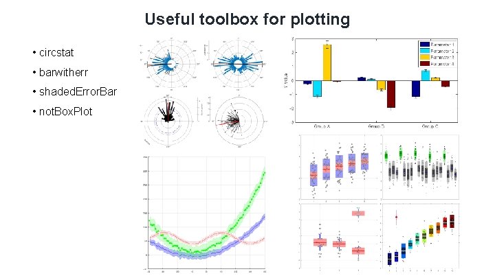 Useful toolbox for plotting • circstat • barwitherr • shaded. Error. Bar • not. Useful toolbox for plotting • circstat • barwitherr • shaded. Error. Bar • not.