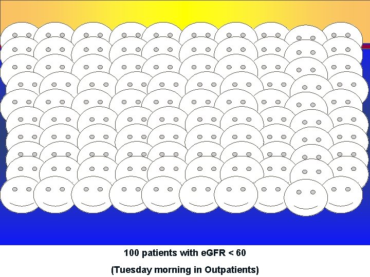 100 patients with e. GFR < 60 Prepared by D. Chaplin (Tuesday morning in