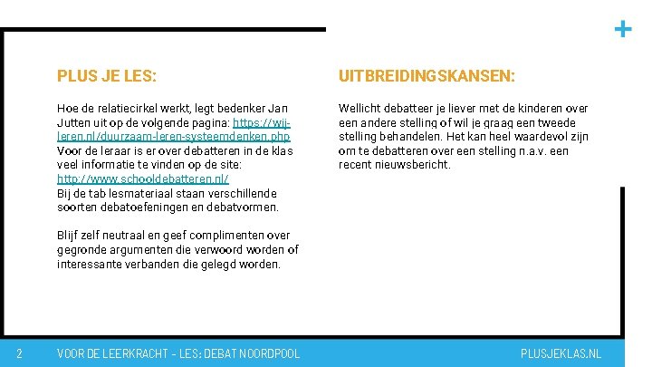 PLUS JE LES: UITBREIDINGSKANSEN: Hoe de relatiecirkel werkt, legt bedenker Jan Jutten uit op