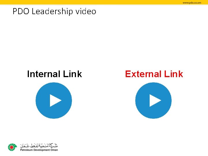 PDO Leadership video Internal Link External Link 