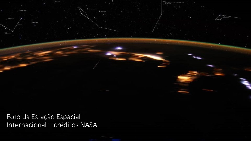 Foto da Estação Espacial Internacional – créditos NASA 