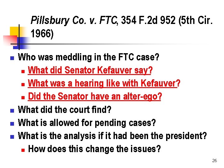 Pillsbury Co. v. FTC, 354 F. 2 d 952 (5 th Cir. 1966) n
