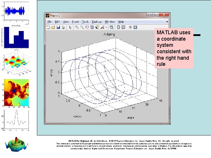 MATLAB uses a coordinate system consistent with the right hand rule MATLAB for Engineers
