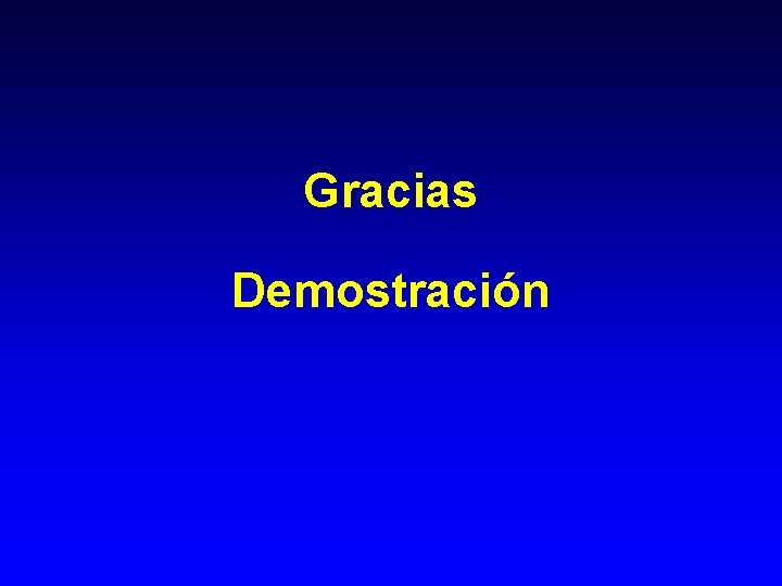 Gracias Demostración 