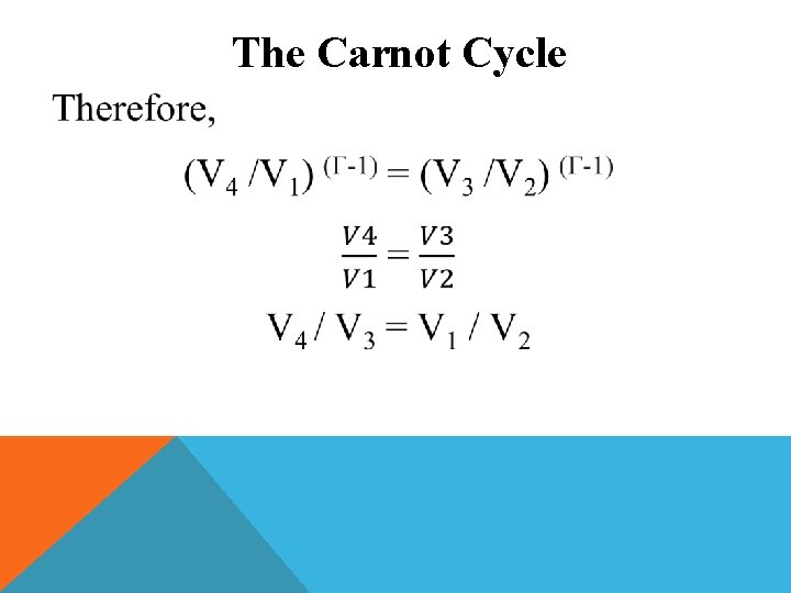 The Carnot Cycle 