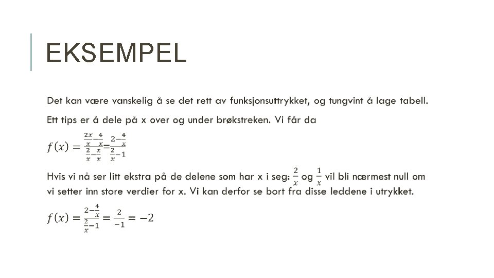 EKSEMPEL 