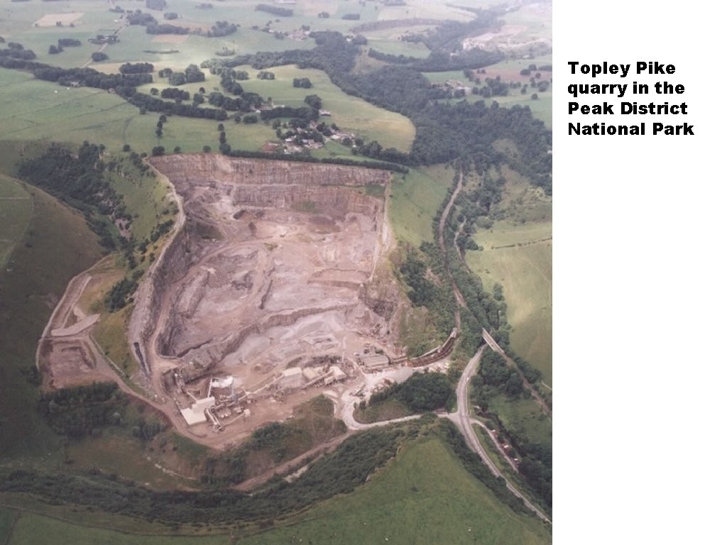 Topley Pike quarry in the Peak District National Park 