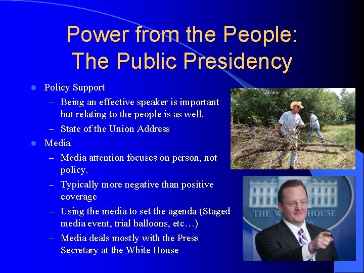 Power from the People: The Public Presidency Policy Support – Being an effective speaker