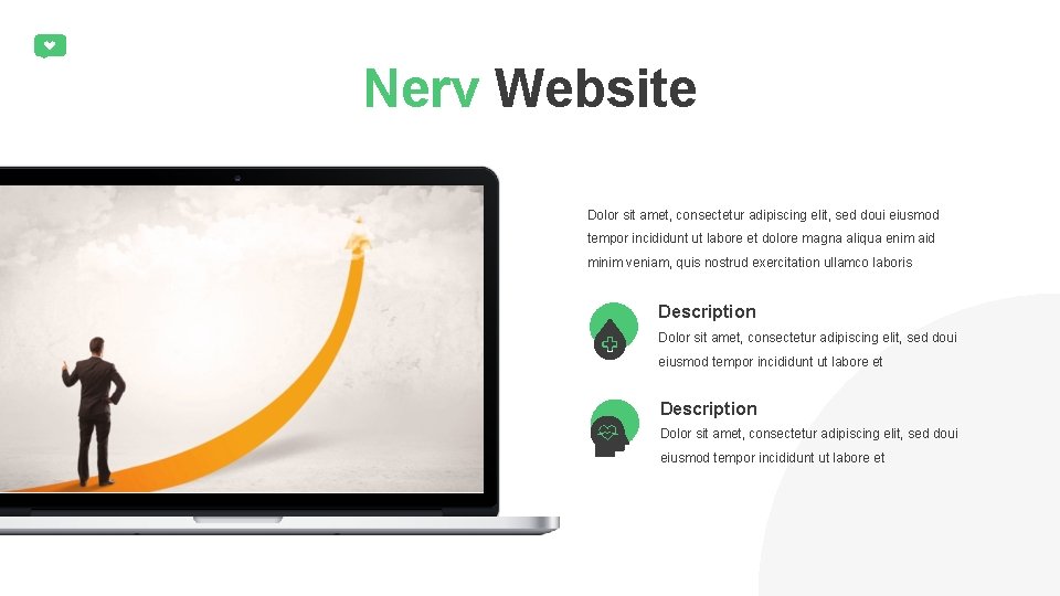 Nerv Website Dolor sit amet, consectetur adipiscing elit, sed doui eiusmod tempor incididunt ut