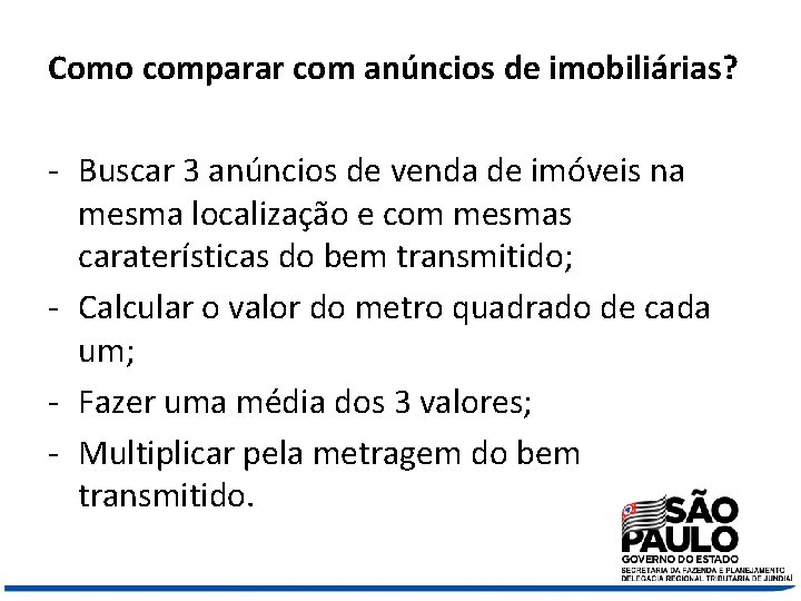 Como comparar com anúncios de imobiliárias? - Buscar 3 anúncios de venda de imóveis