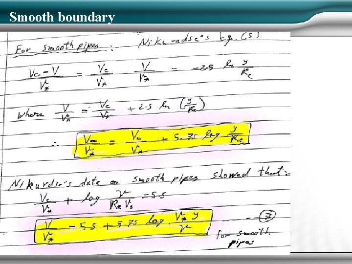 Smooth boundary 