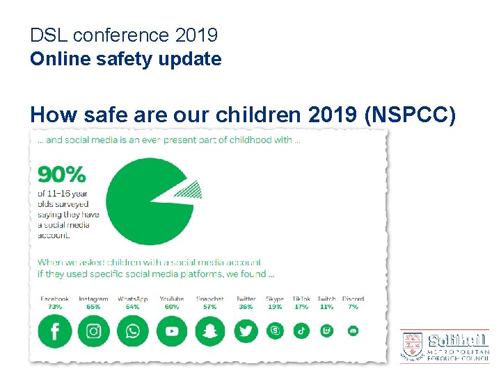 DSL conference 2019 Online safety update How safe are our children 2019 (NSPCC) 