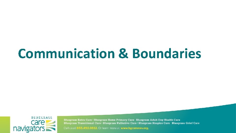 Communication & Boundaries 