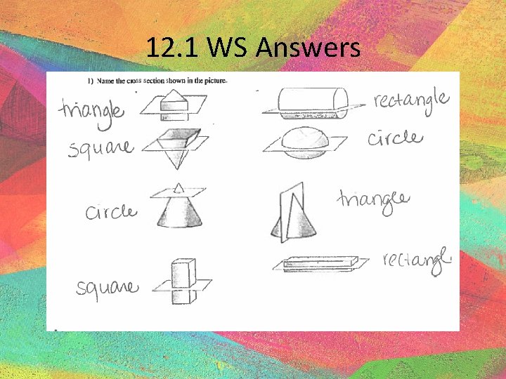 12. 1 WS Answers 