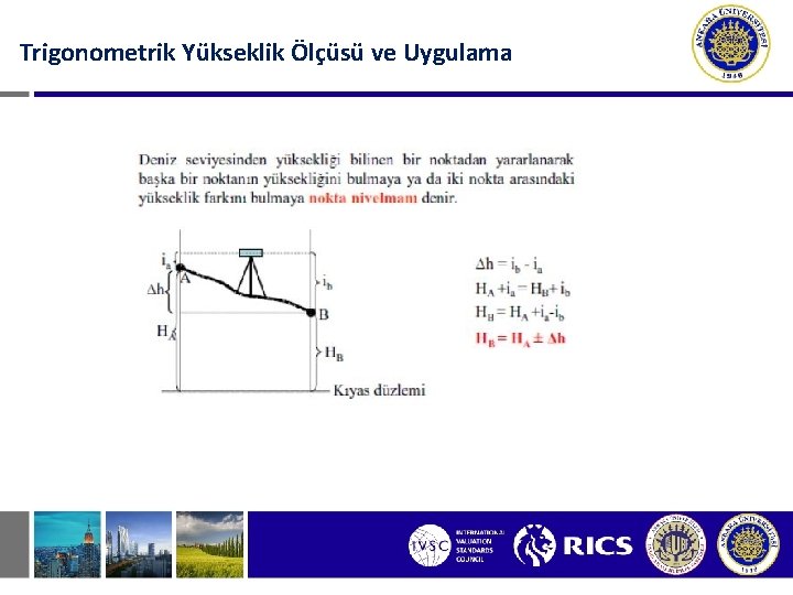 Trigonometrik Yükseklik Ölçüsü ve Uygulama 