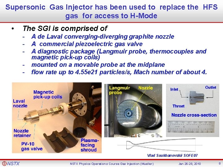 Supersonic Gas Injector has been used to replace the HFS gas for access to