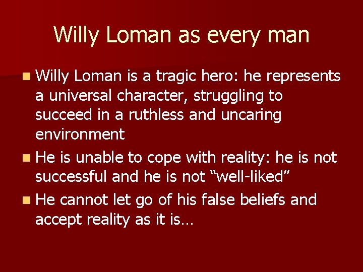 Death of a Salesman by Arthur Miller Introduction