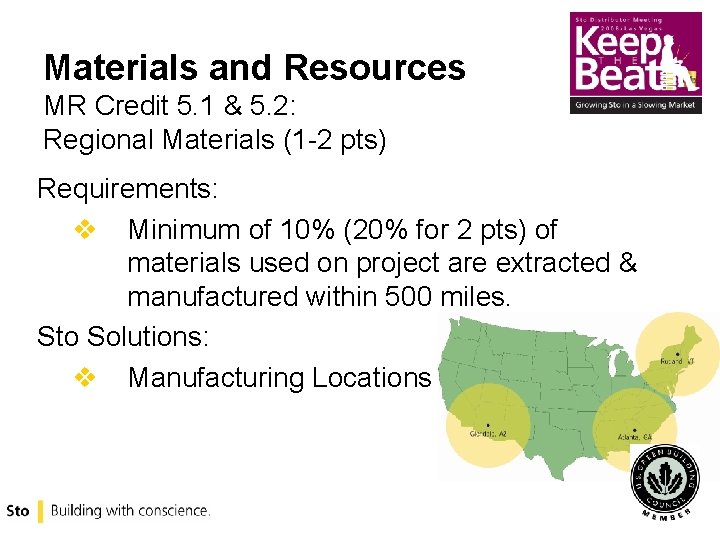 Materials and Resources MR Credit 5. 1 & 5. 2: Regional Materials (1 -2