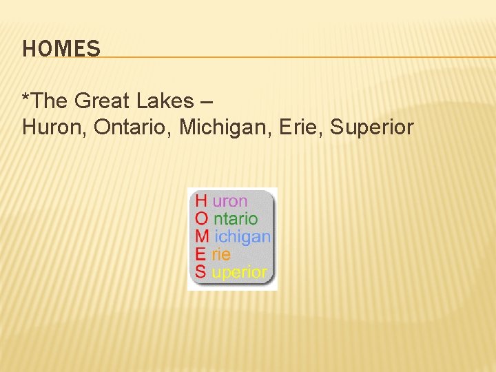 HOMES *The Great Lakes – Huron, Ontario, Michigan, Erie, Superior 