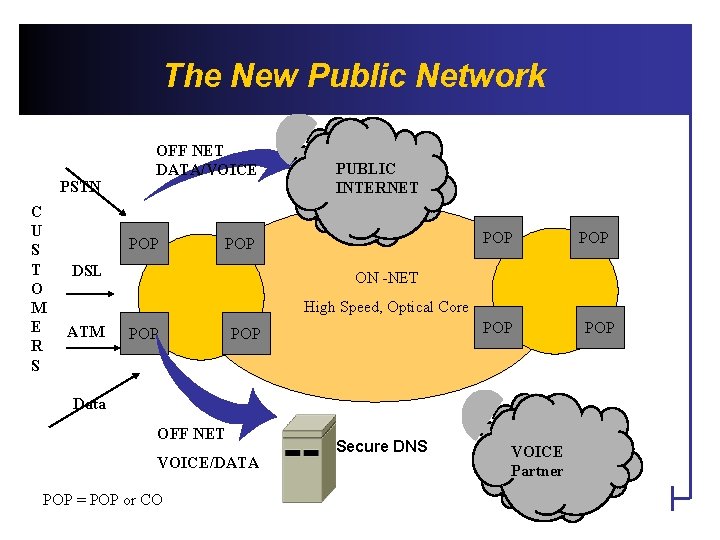 The New Public Network PSTN C U S T O M E R S