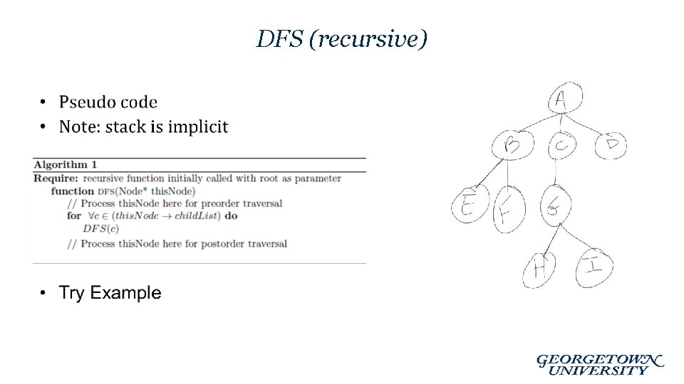 DFS (recursive) • 