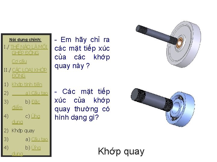 Nội dung chính: I. / THẾ NÀO LÀ MỐI GHÉP ĐỘNG Cơ cấu II.