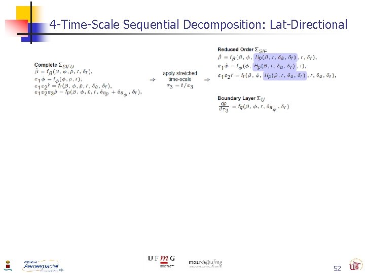 4 -Time-Scale Sequential Decomposition: Lat-Directional 52 