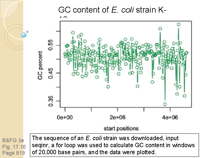 GC content of E. coli strain K 12 B&FG 3 e Fig. 17. 10