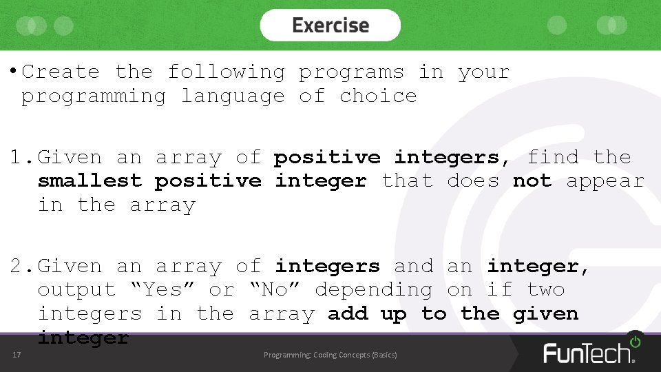 • Create the following programs in your programming language of choice 1. Given • Create the following programs in your programming language of choice 1. Given