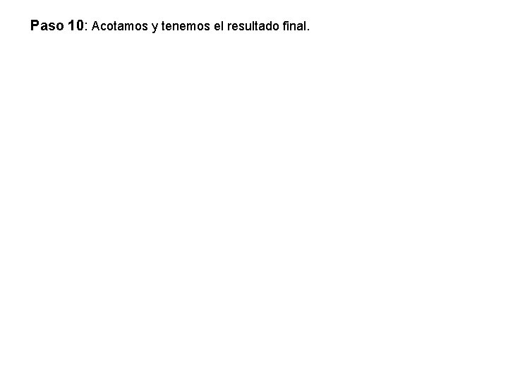 Paso 10: Acotamos y tenemos el resultado final. 