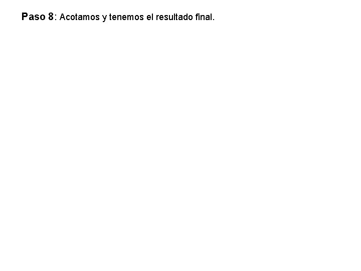 Paso 8: Acotamos y tenemos el resultado final. 