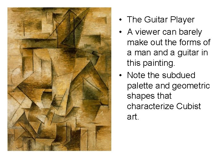  • The Guitar Player • A viewer can barely make out the forms