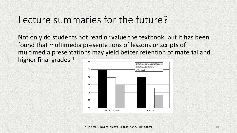 Lecture summaries for the future? Not only do students not read or value the