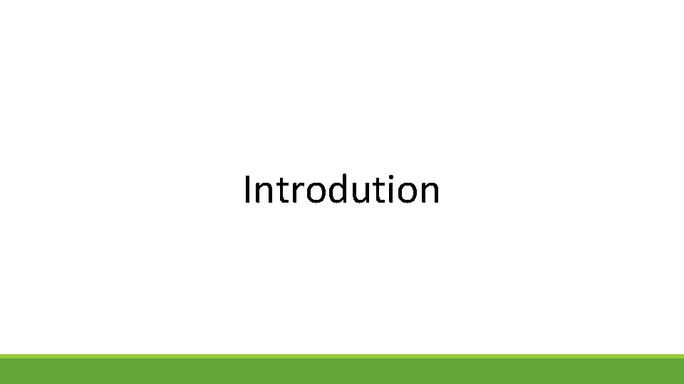 Introdution 