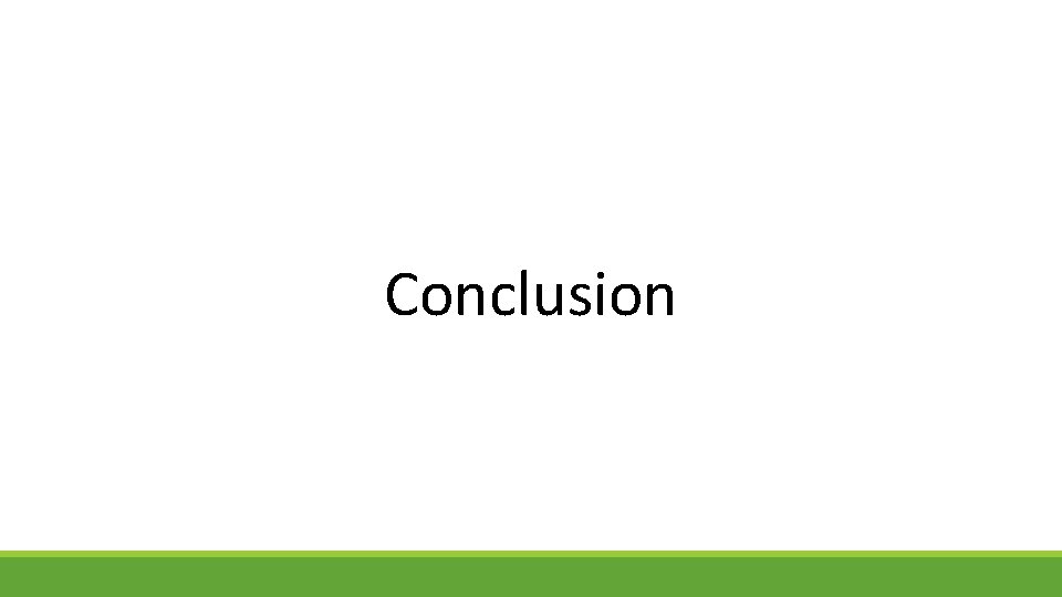 Conclusion 
