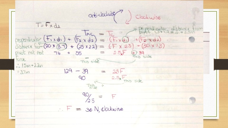 Answer to torque calculation 4 c Answer to torque calculation 4 c