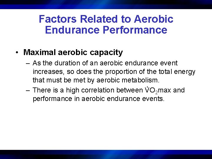 chapter Aerobic Endurance Exercise Training 20 Program Design