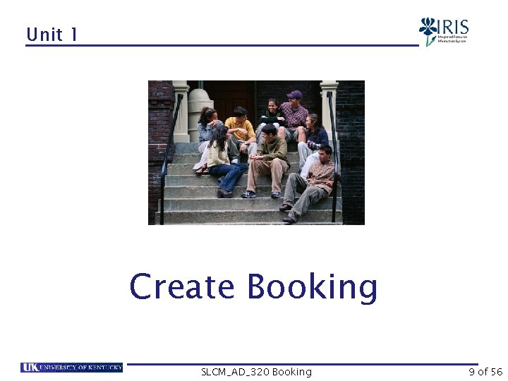 Unit 1 Create Booking SLCM_AD_320 Booking 9 of 56 