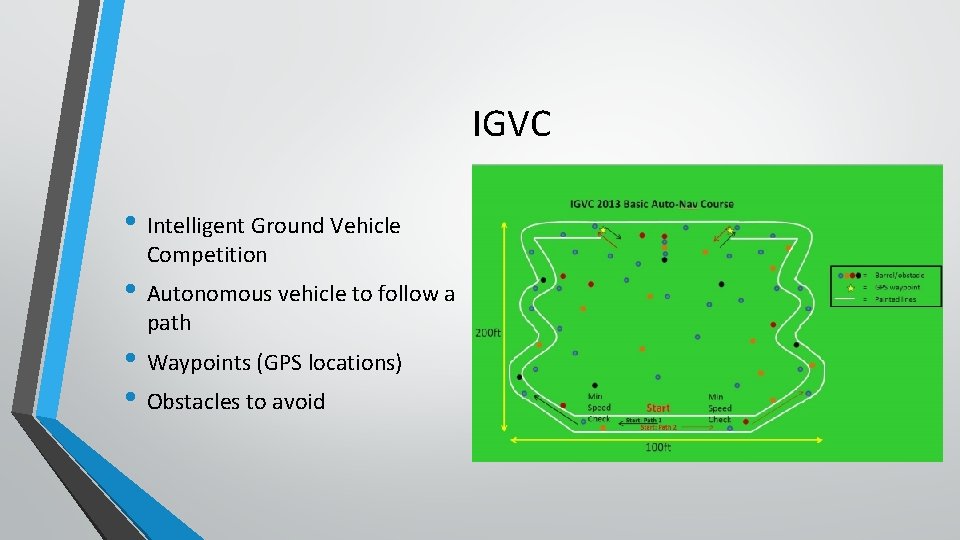 IGVC • Intelligent Ground Vehicle Competition • Autonomous vehicle to follow a path •