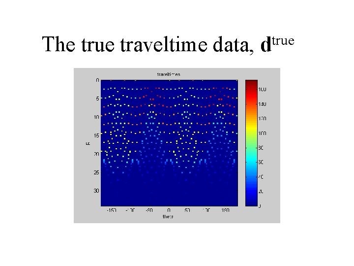 The true traveltime data, dtrue 