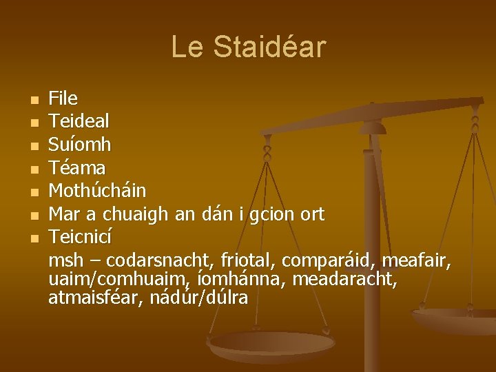 Le Staidéar n n n n File Teideal Suíomh Téama Mothúcháin Mar a chuaigh