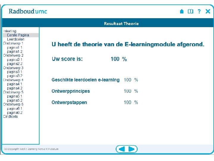 Resultaat Theorie 