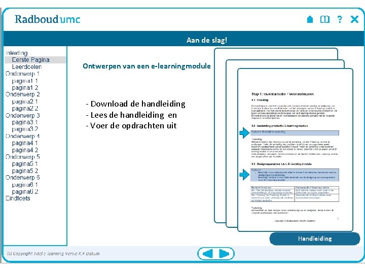 Aan de slag! Ontwerpen van een e-learningmodule - Download de handleiding - Lees de