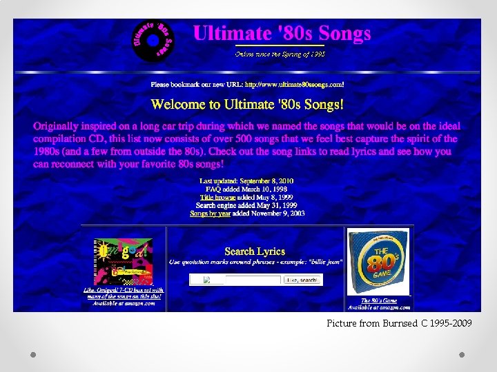 Picture from Burnsed C 1995 -2009 