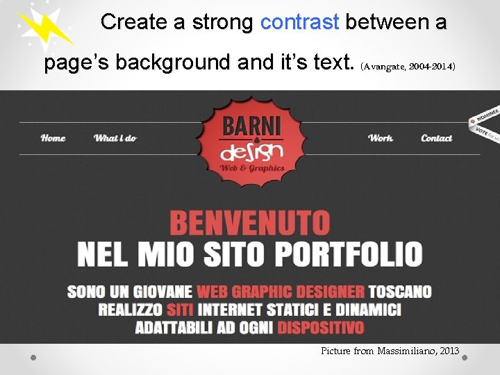 Create a strong contrast between a page’s background and it’s text. (Avangate, 2004 -2014)