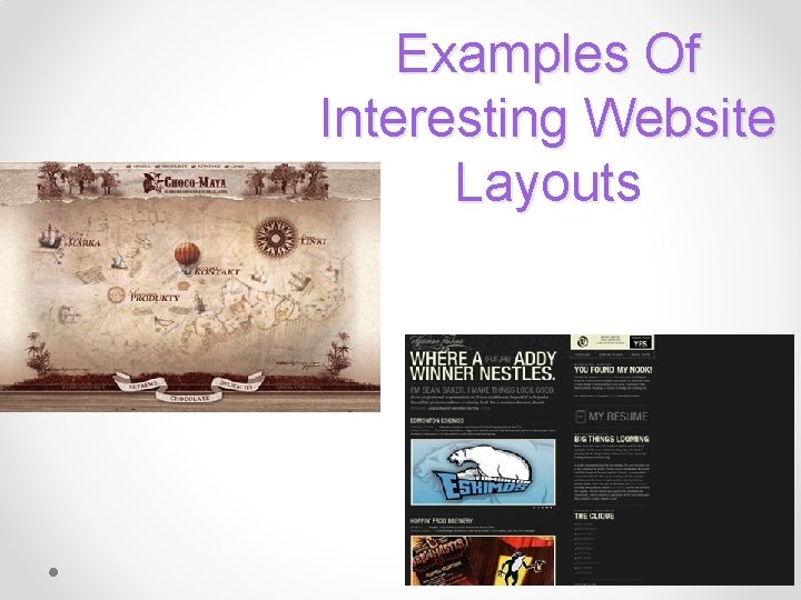 Examples Of Interesting Website Layouts 